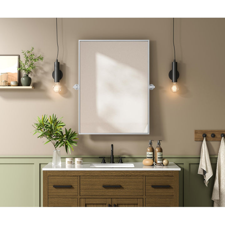 24X32 Pivot Mirror In Silver