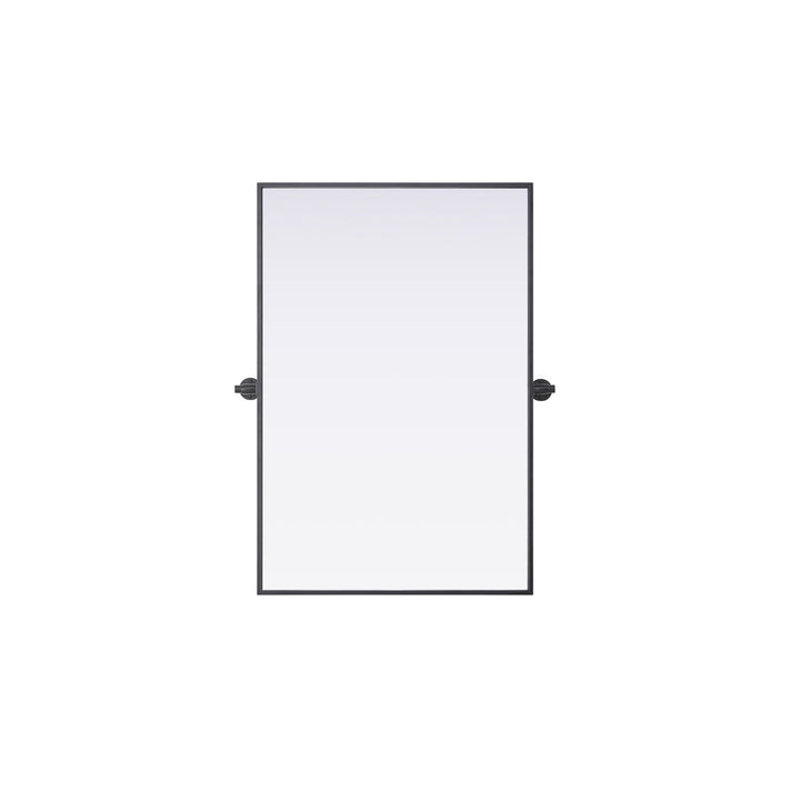 24X36 Pivot Mirror In Black by Elegant Kitchen and Bath