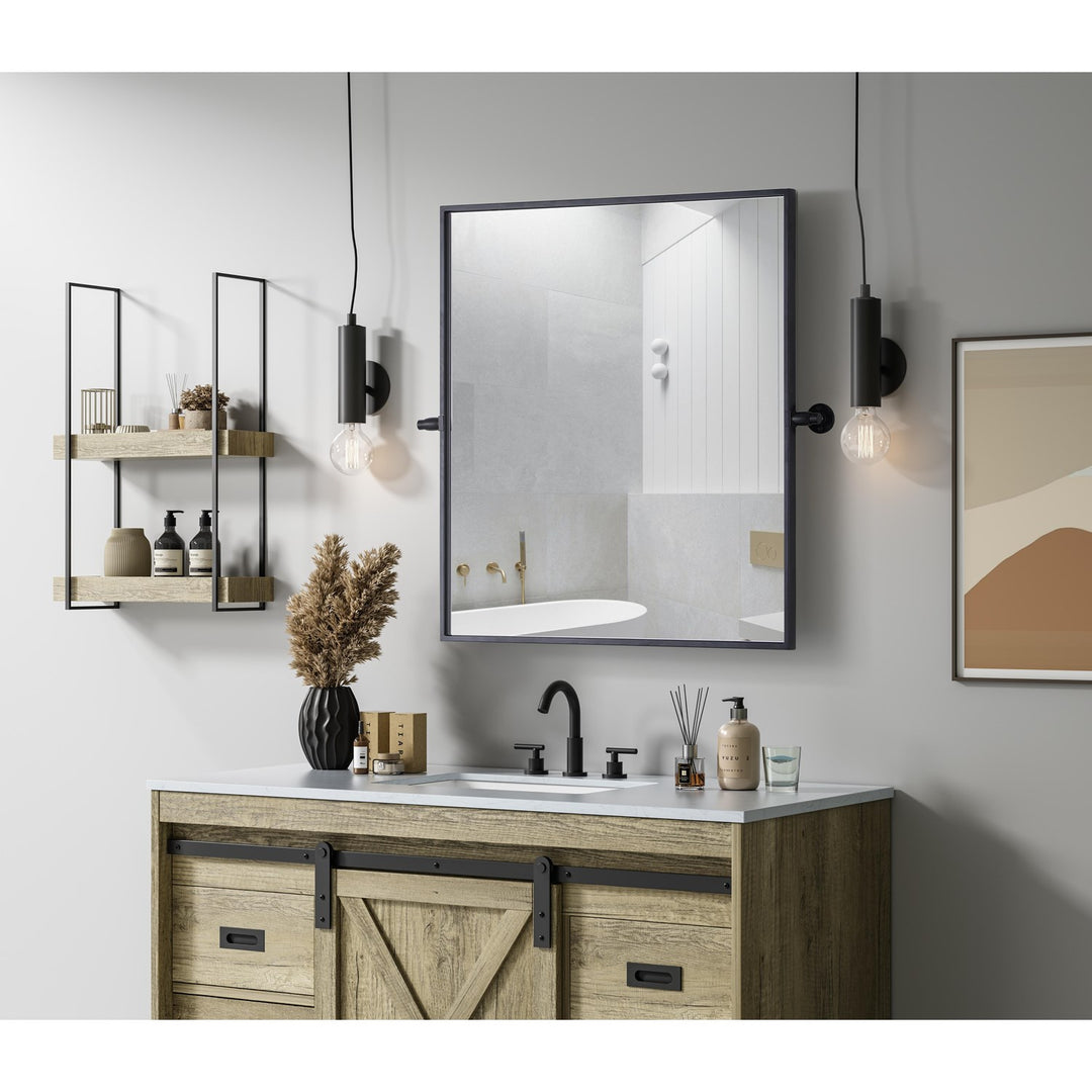 27X30 Pivot Mirror In Black