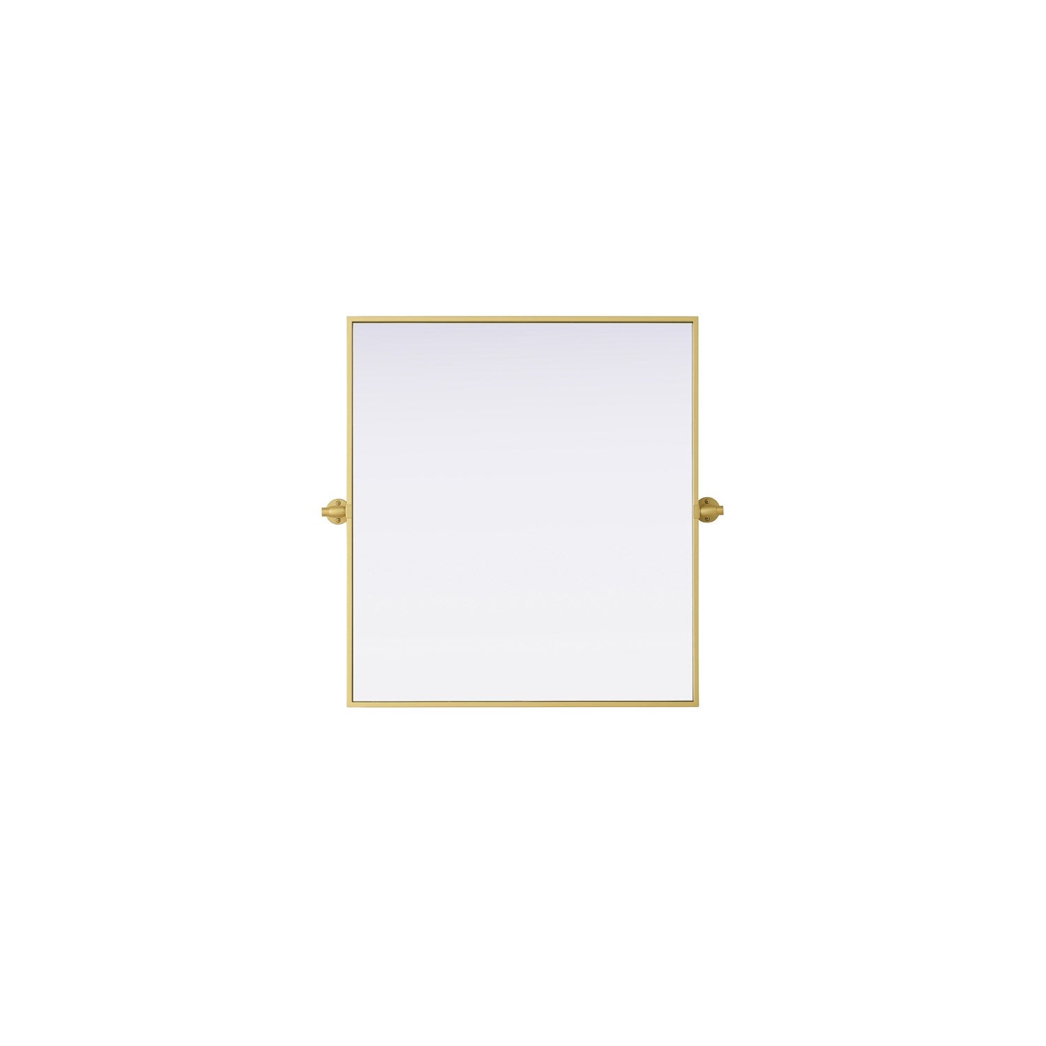 27X30 Pivot Mirror In Brass by Elegant Kitchen and Bath