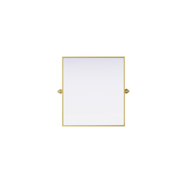 27X30 Pivot Mirror In Brass by Elegant Kitchen and Bath