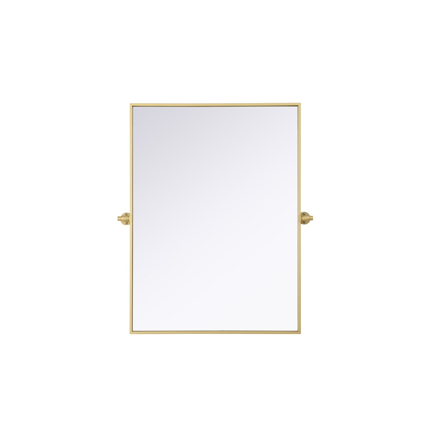 27X36 Pivot Mirror In Brass by Elegant Kitchen and Bath