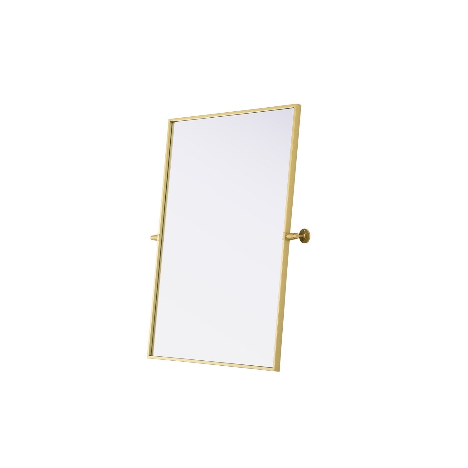 27X36 Pivot Mirror In Brass