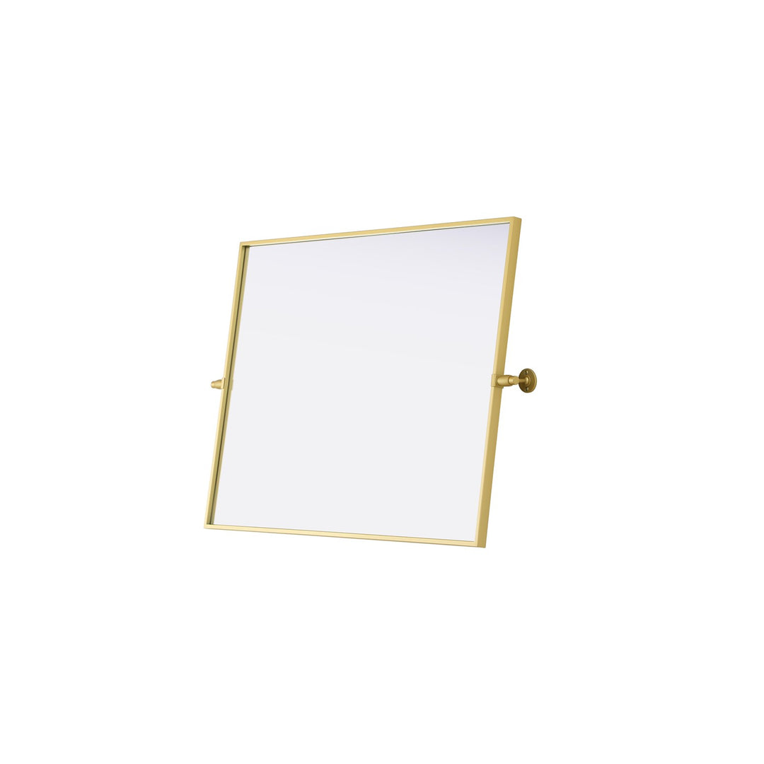 27X36 Pivot Mirror In Brass