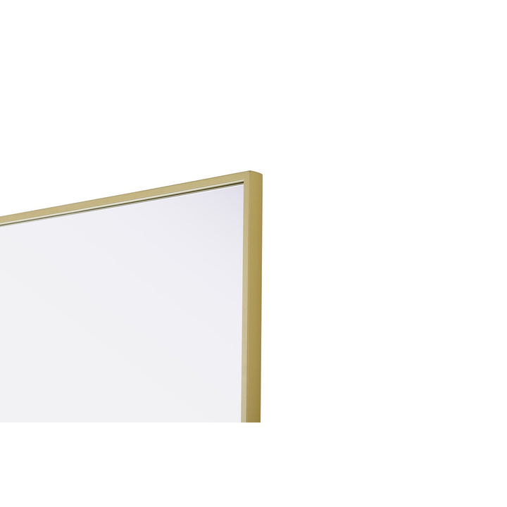 27X36 Pivot Mirror In Brass