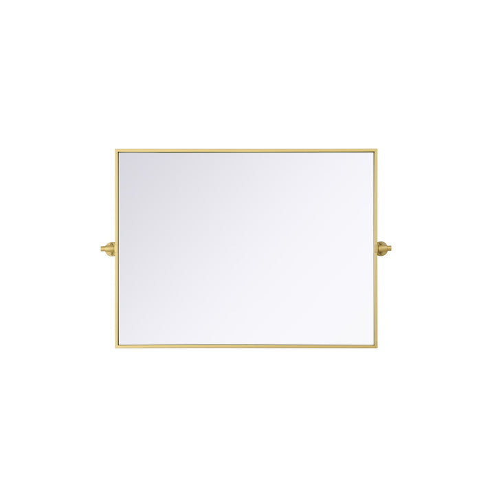 27X36 Pivot Mirror In Brass