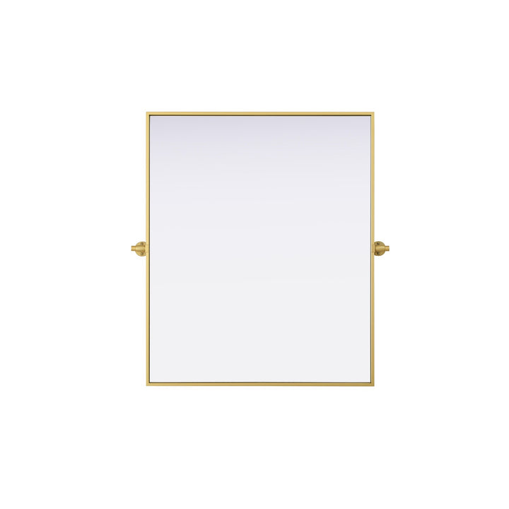 30X36 Pivot Mirror In Brass by Elegant Kitchen and Bath