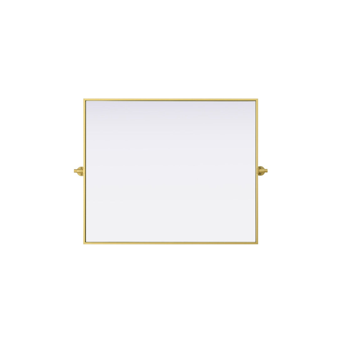 30X36 Pivot Mirror In Brass