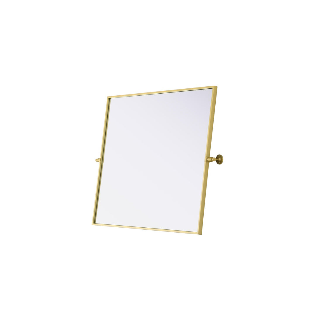 30X36 Pivot Mirror In Brass