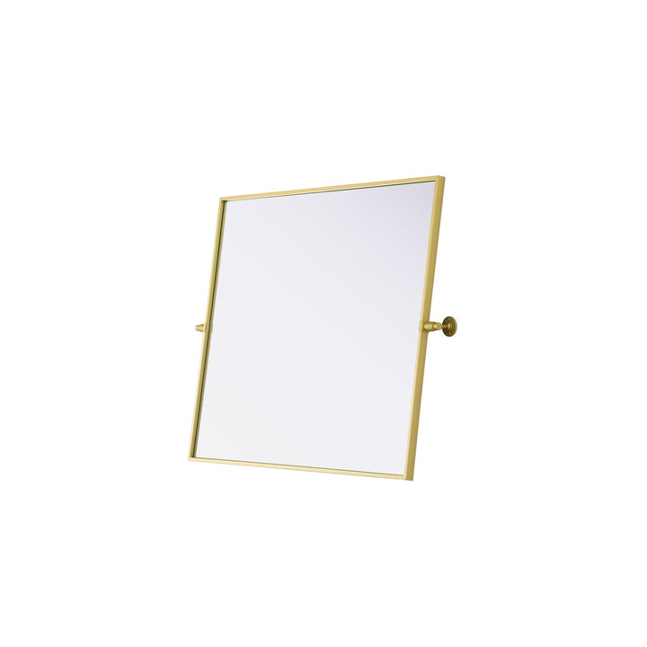 30X36 Pivot Mirror In Brass