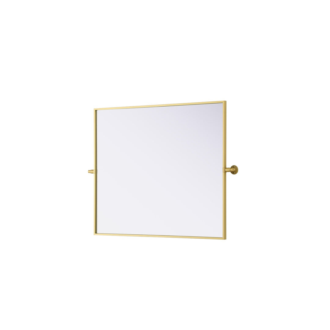 30X36 Pivot Mirror In Brass