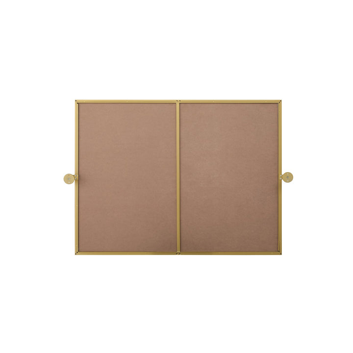 40X30 Pivot Mirror In Brass