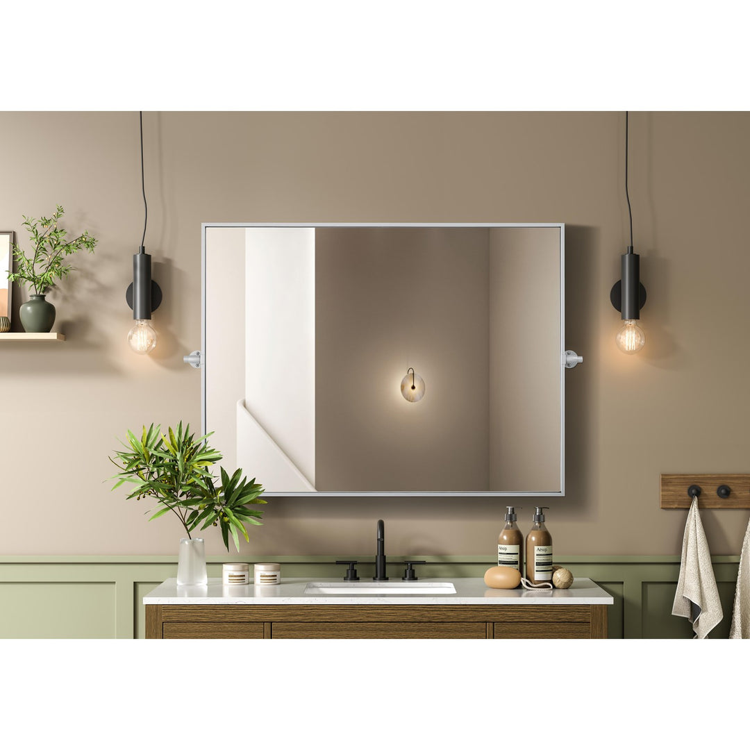 40X30 Pivot Mirror In Silver