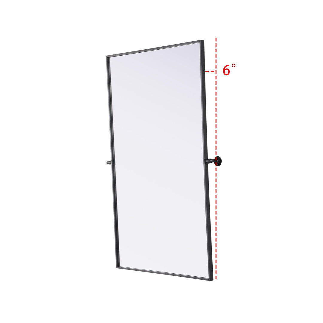 48X30 Pivot Mirror In Black