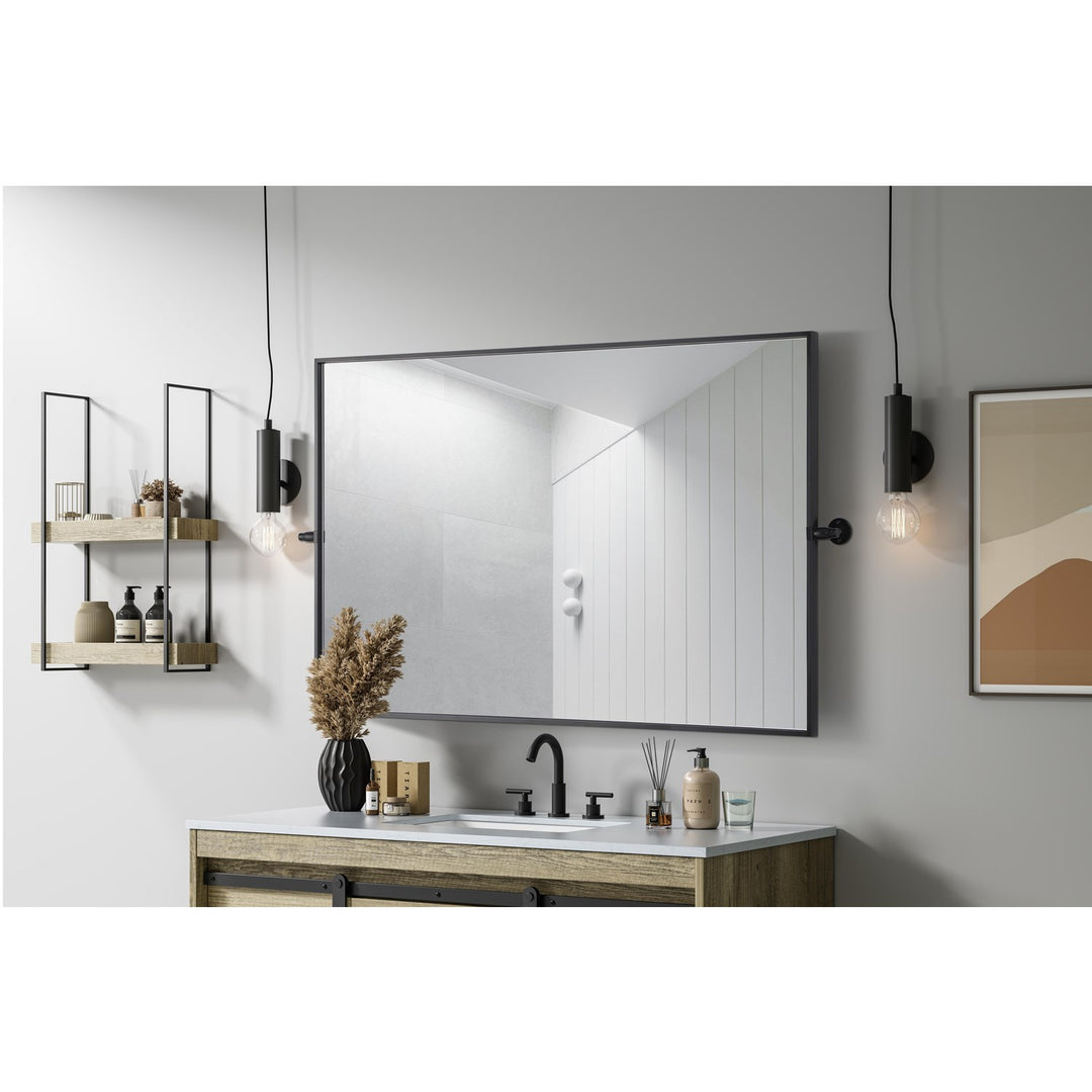 48X30 Pivot Mirror In Black