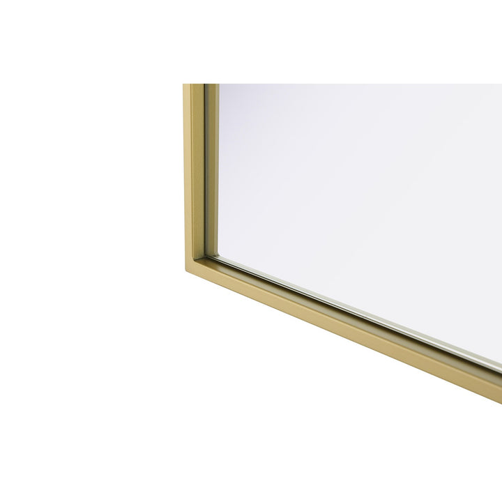 48X30 Pivot Mirror In Brass