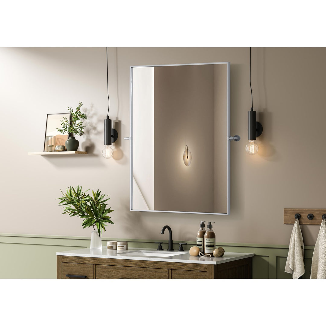 48X30 Pivot Mirror In Silver