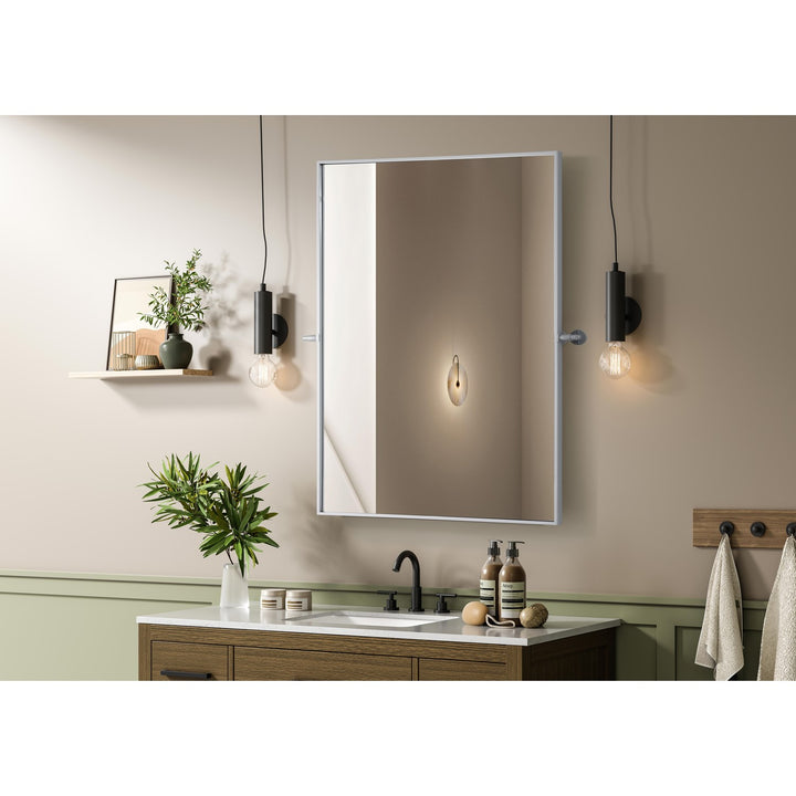 48X30 Pivot Mirror In Silver