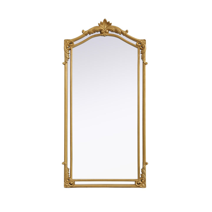 33.5X66 Traditional Mirror In Gold Leaf by Elegant Kitchen and Bath