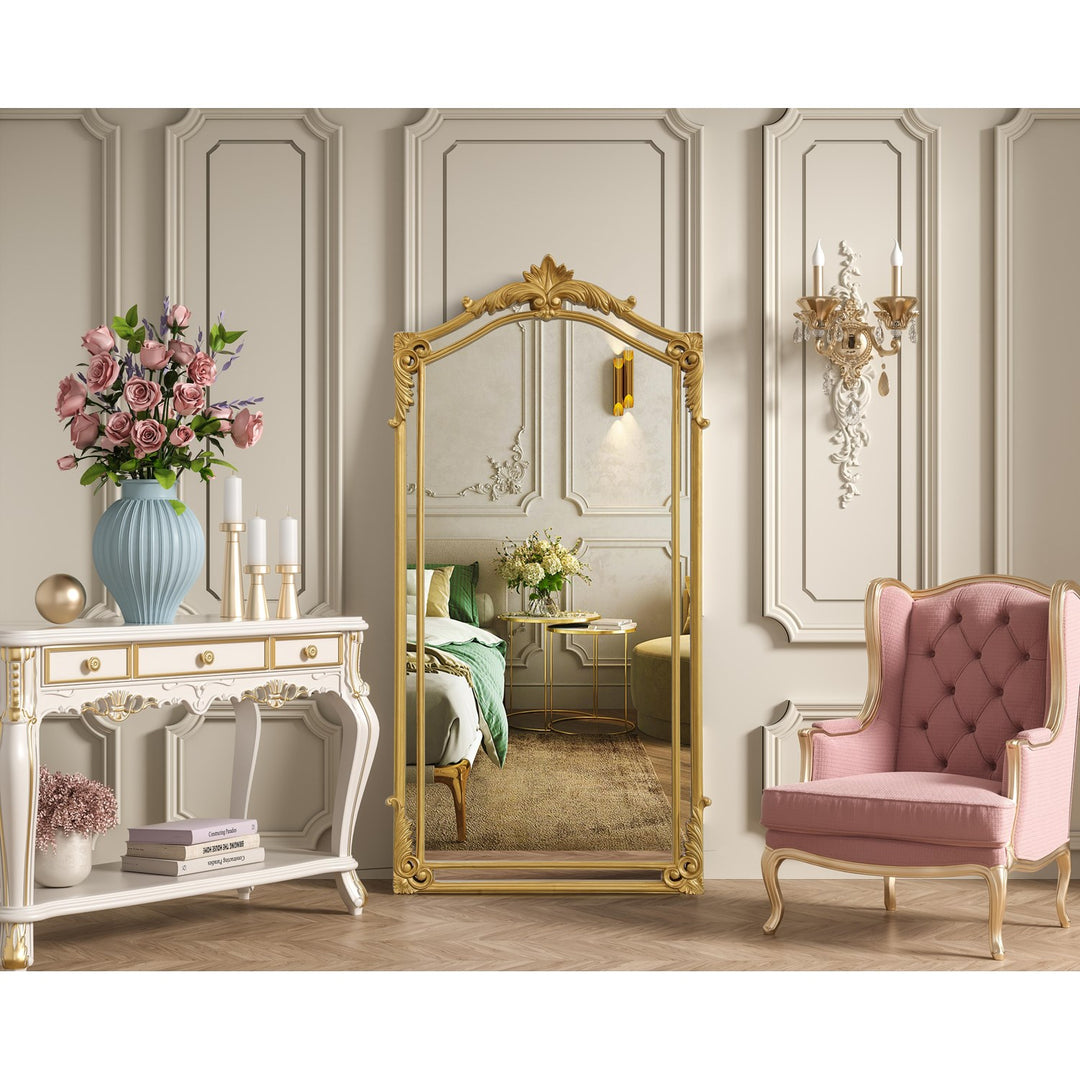 33.5X66 Traditional Mirror In Gold Leaf