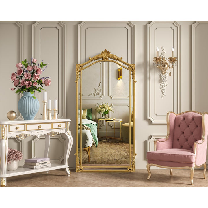 33.5X66 Traditional Mirror In Gold Leaf