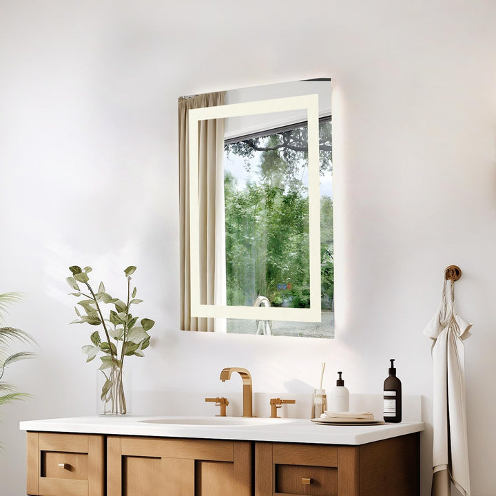 30X24 Led Mirror, Adjustable Color 3000K/4200K/6400K