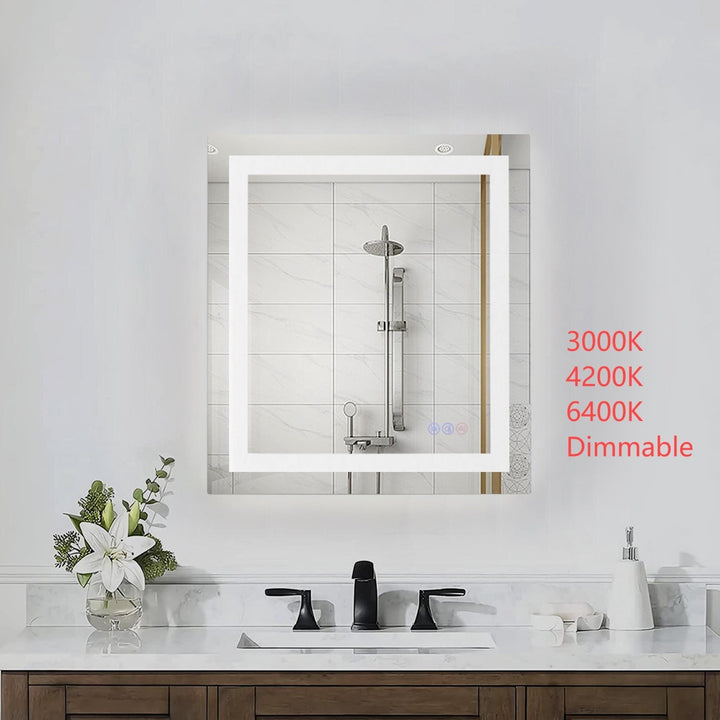 30X27 Led Mirror, Adjustable Color 3000K/4200K/6400K