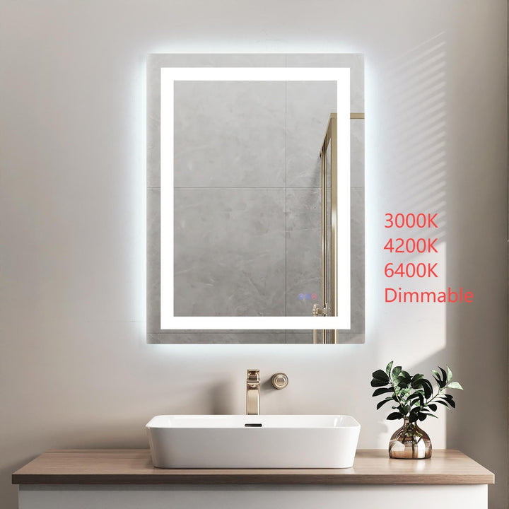 36X27 Led Mirror, Adjustable Color 3000K/4200K/6400K