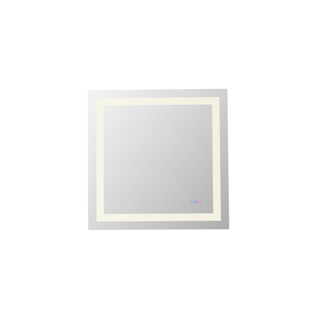 30X30 Led Mirror, Adjustable Color 3000K/4200K/6400K by Elegant Kitchen and Bath
