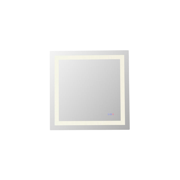 30X30 Led Mirror, Adjustable Color 3000K/4200K/6400K by Elegant Kitchen and Bath