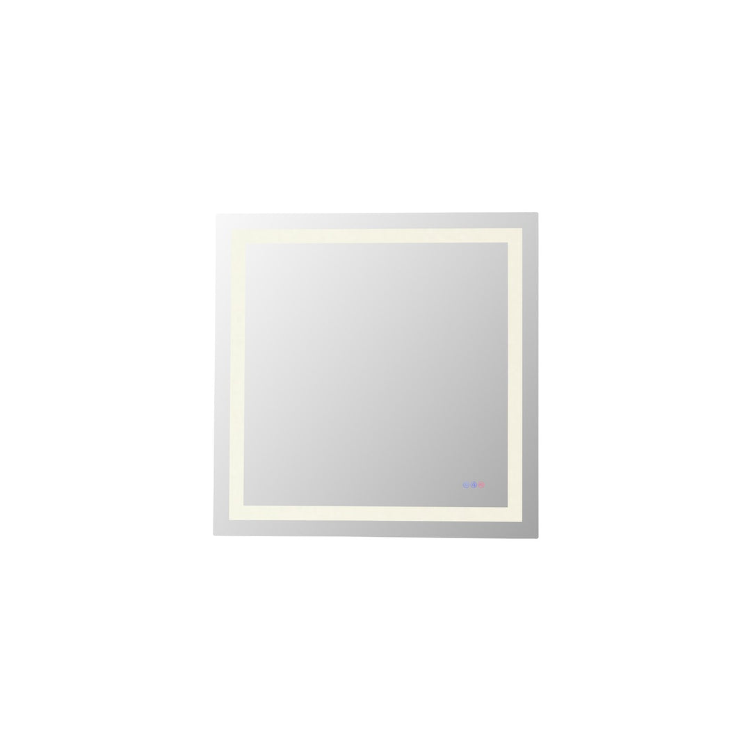36X36 Led Mirror, Adjustable Color 3000K/4200K/6400K by Elegant Kitchen and Bath