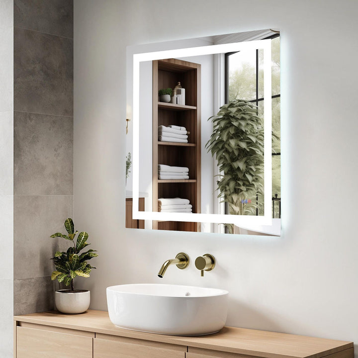 36X36 Led Mirror, Adjustable Color 3000K/4200K/6400K