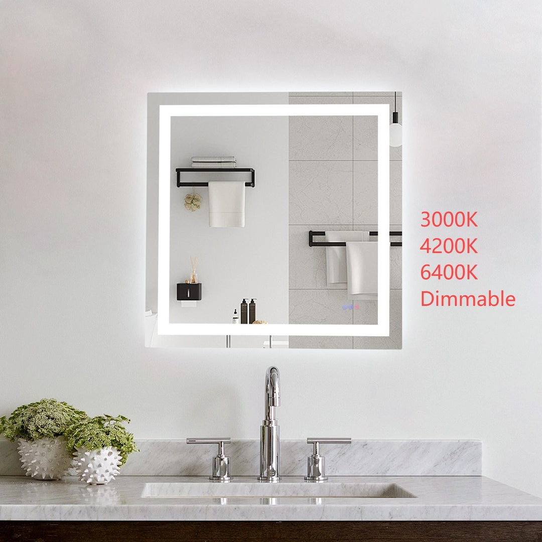 36X36 Led Mirror, Adjustable Color 3000K/4200K/6400K