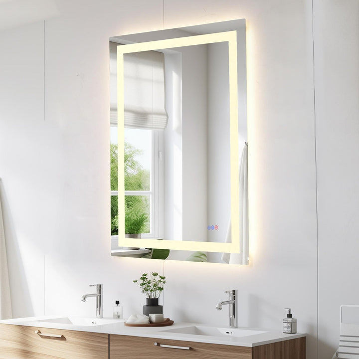 48X36 Led Mirror, Adjustable Color 3000K/4200K/6400K