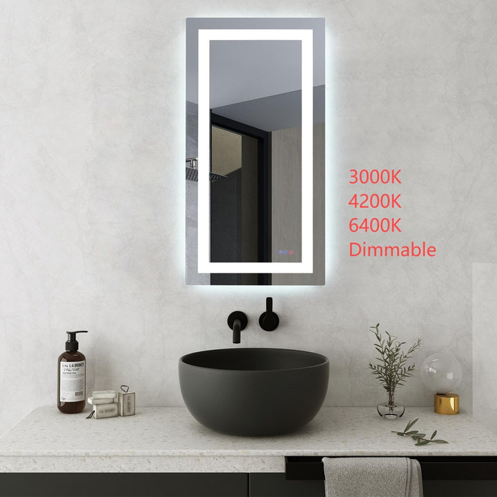 60X42 Led Mirror, Adjustable Color 3000K/4200K/6400K