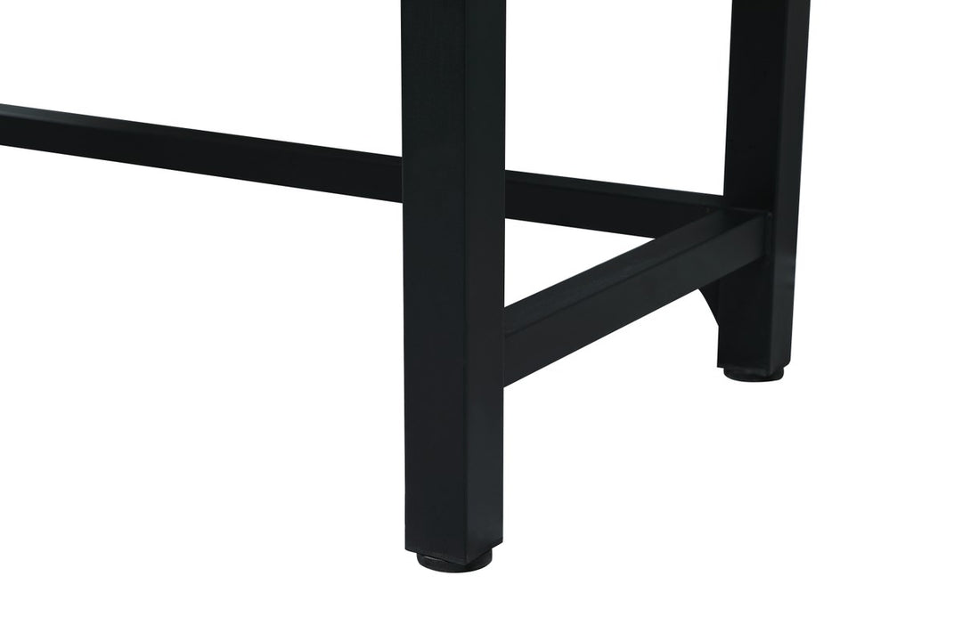 60 Inch Ada Compliant Single Bathroom Metal Vanity In Black