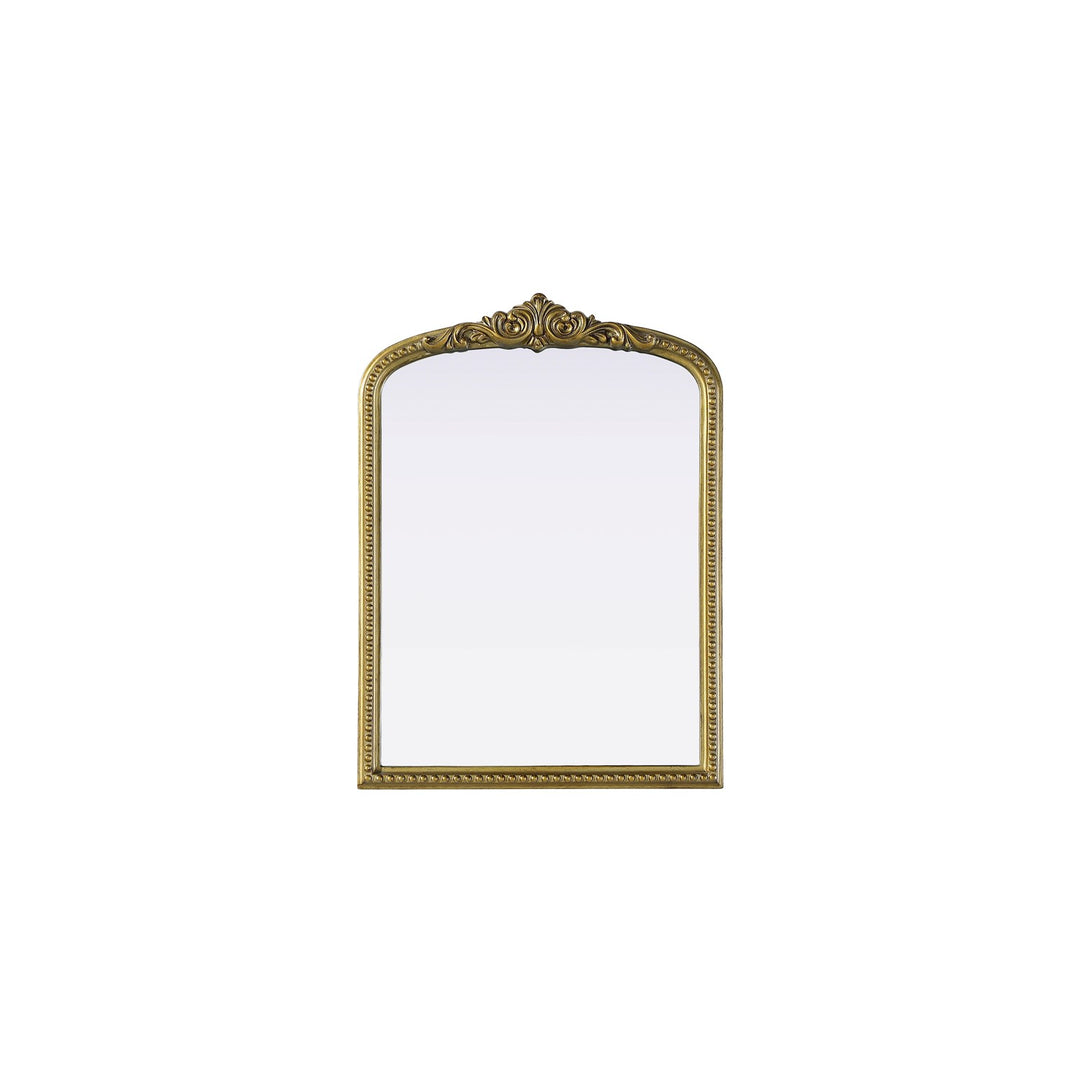 Vintage Resin Mirror 22X30 In Antique Brass by Elegant Decor