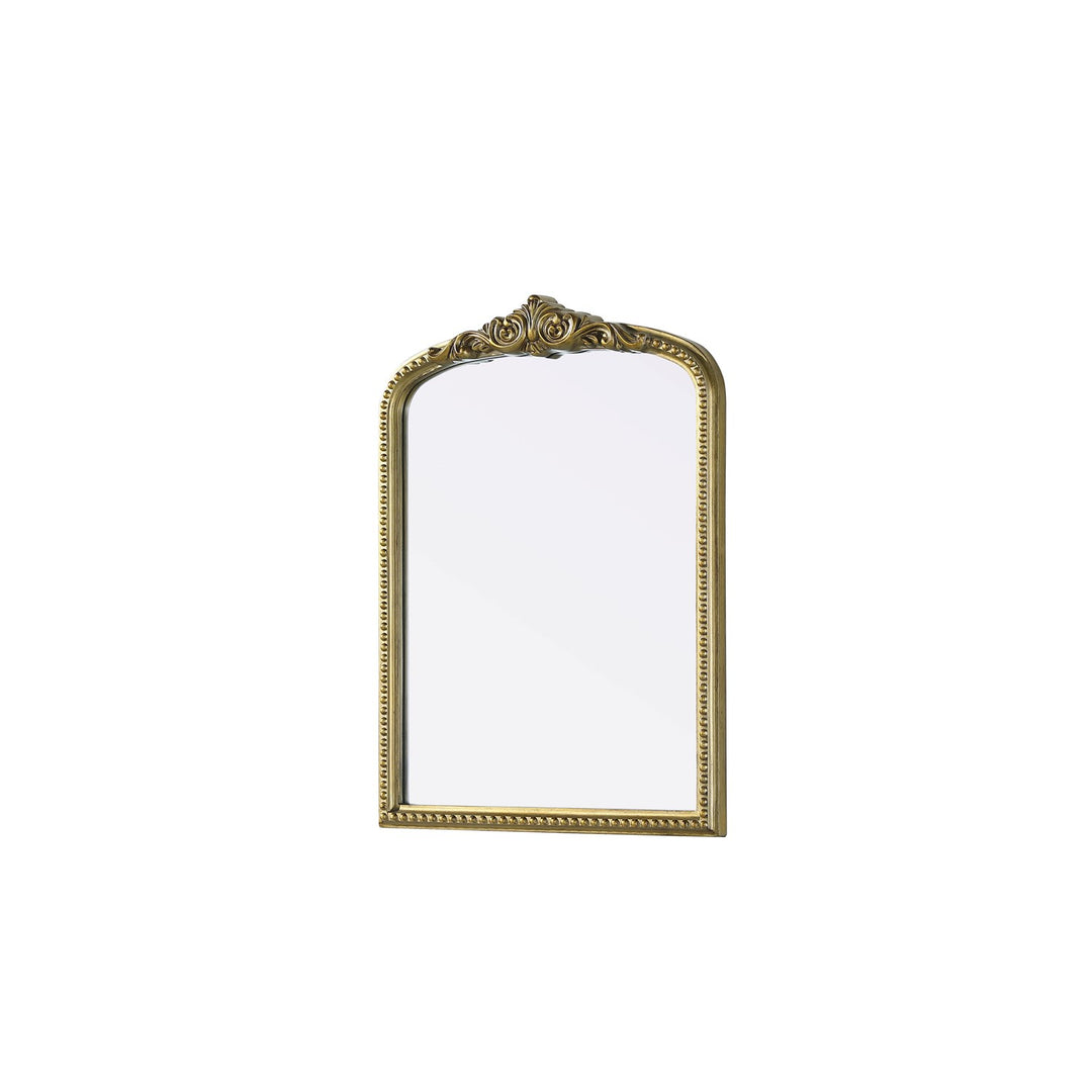 Vintage Resin Mirror 22X30 In Antique Brass