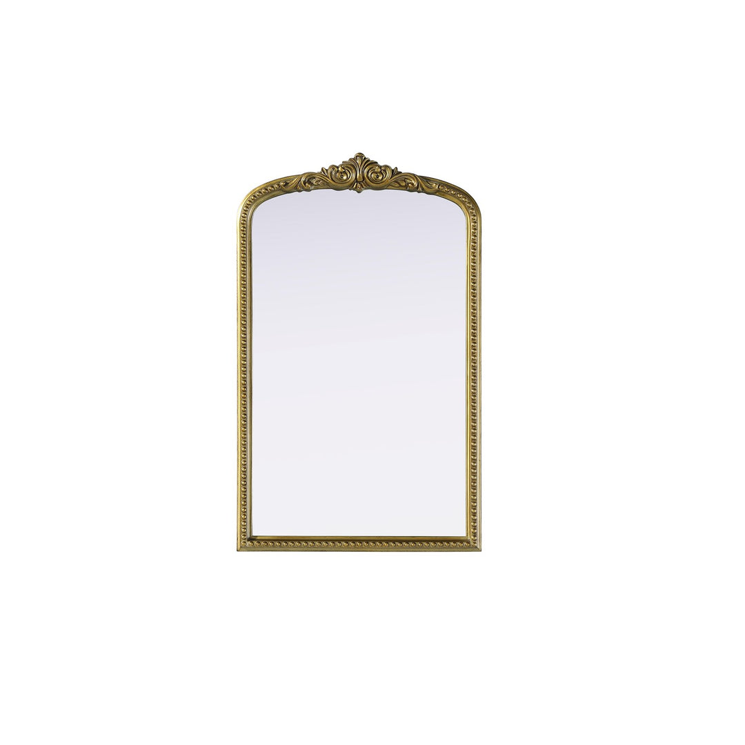 Vintage Resin Mirror 22X36 In Antique Brass by Elegant Decor