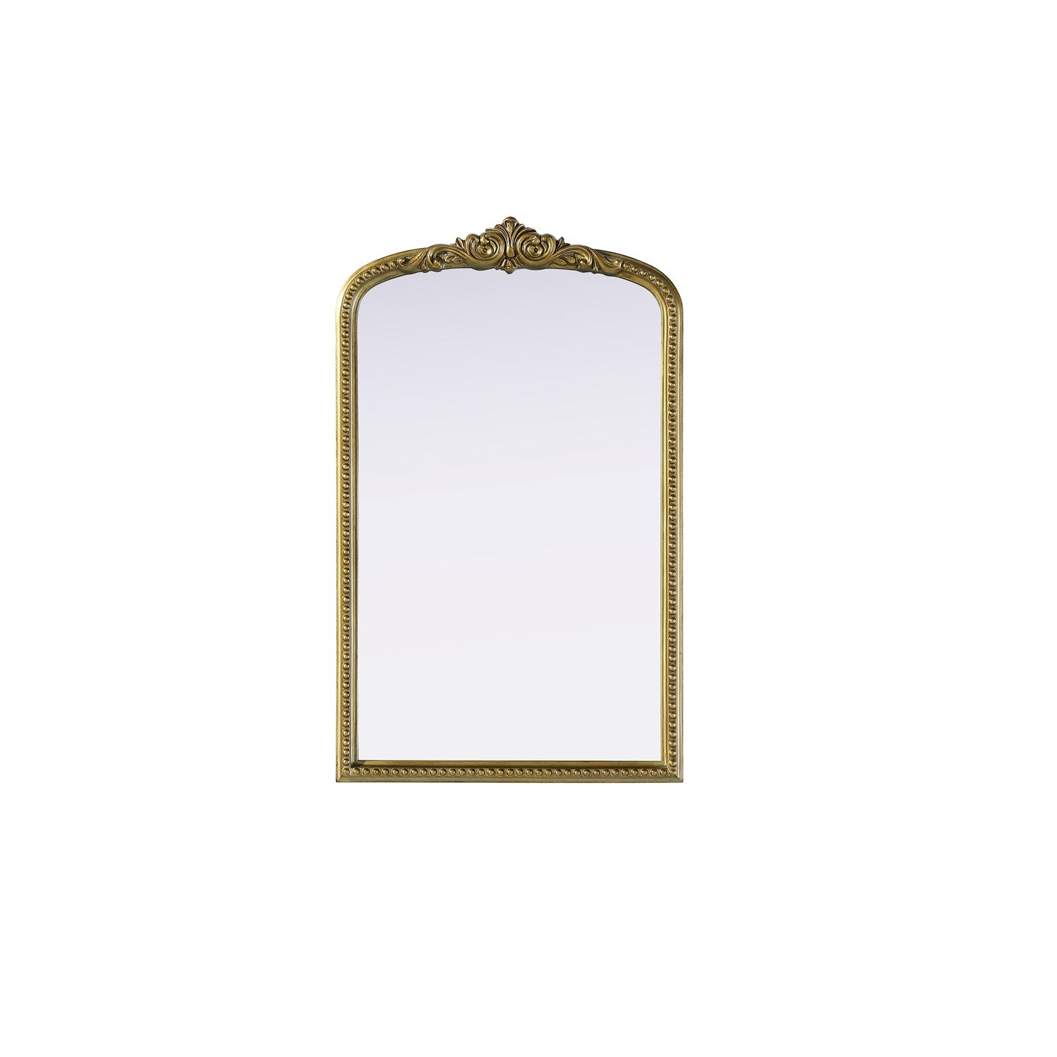 Vintage Resin Mirror 22X36 In Antique Brass by Elegant Decor
