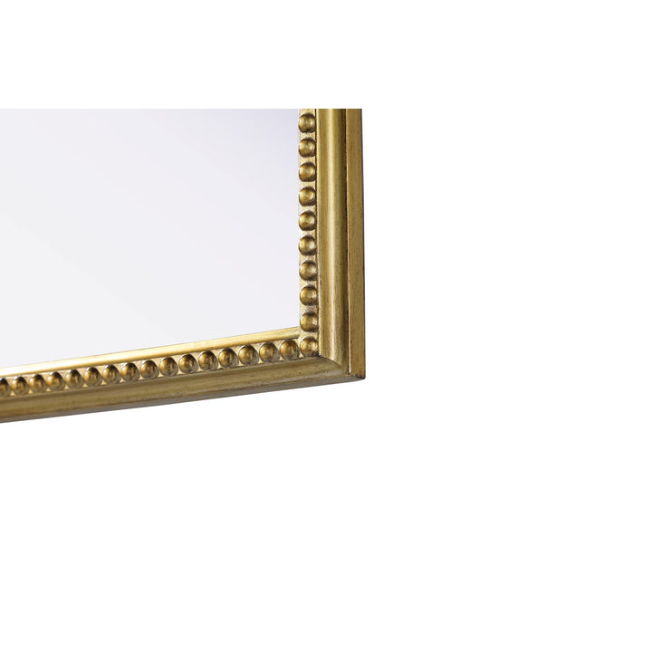 Vintage Resin Mirror 22X36 In Antique Brass
