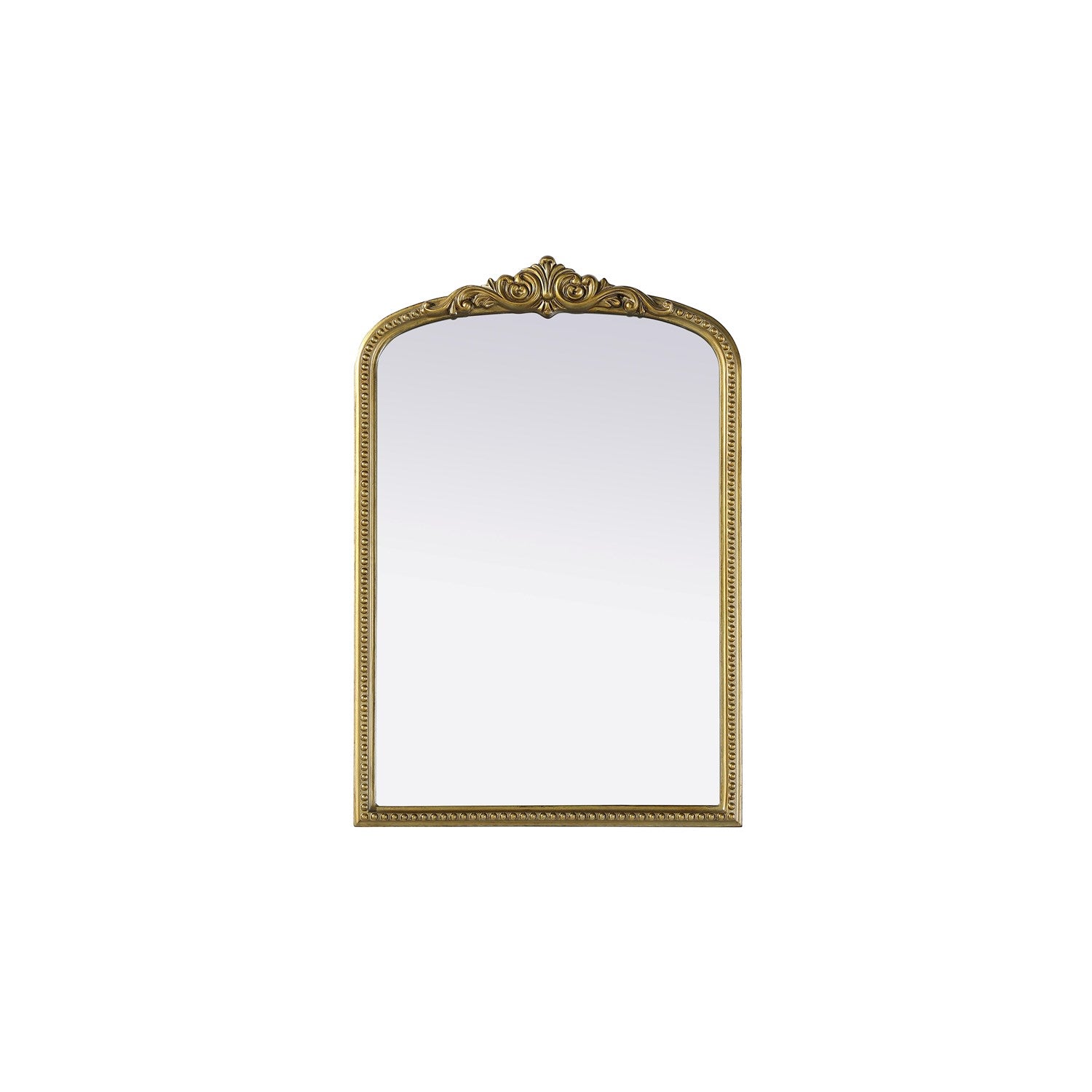Vintage Resin Mirror 24X36 In Antique Brass by Elegant Decor