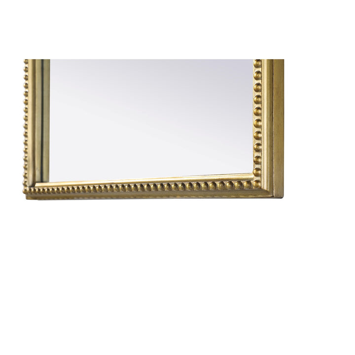 Vintage Resin Mirror 24X36 In Antique Brass