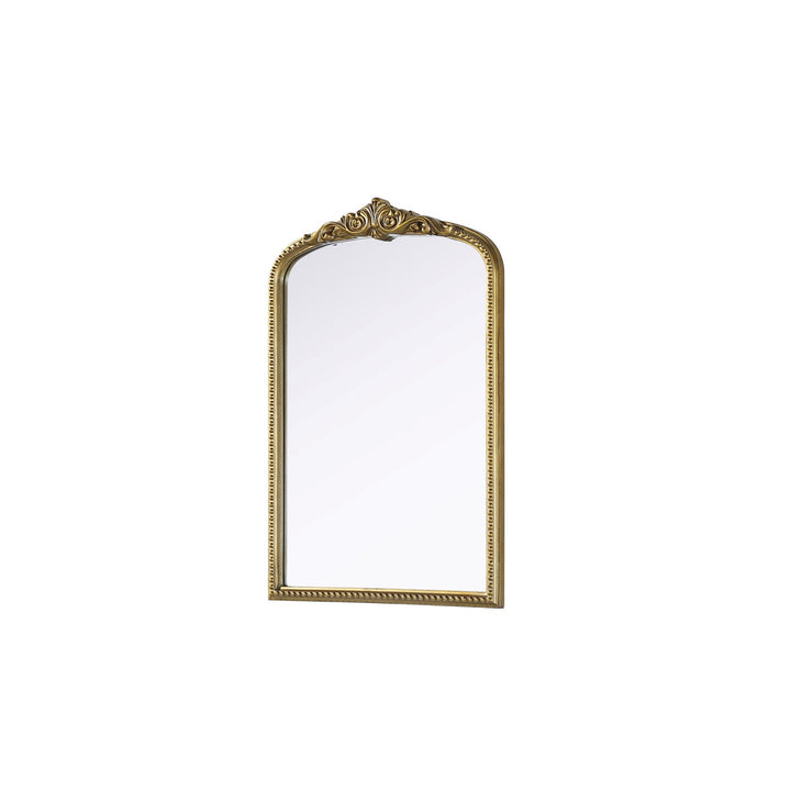 Vintage Resin Mirror 24X36 In Antique Brass