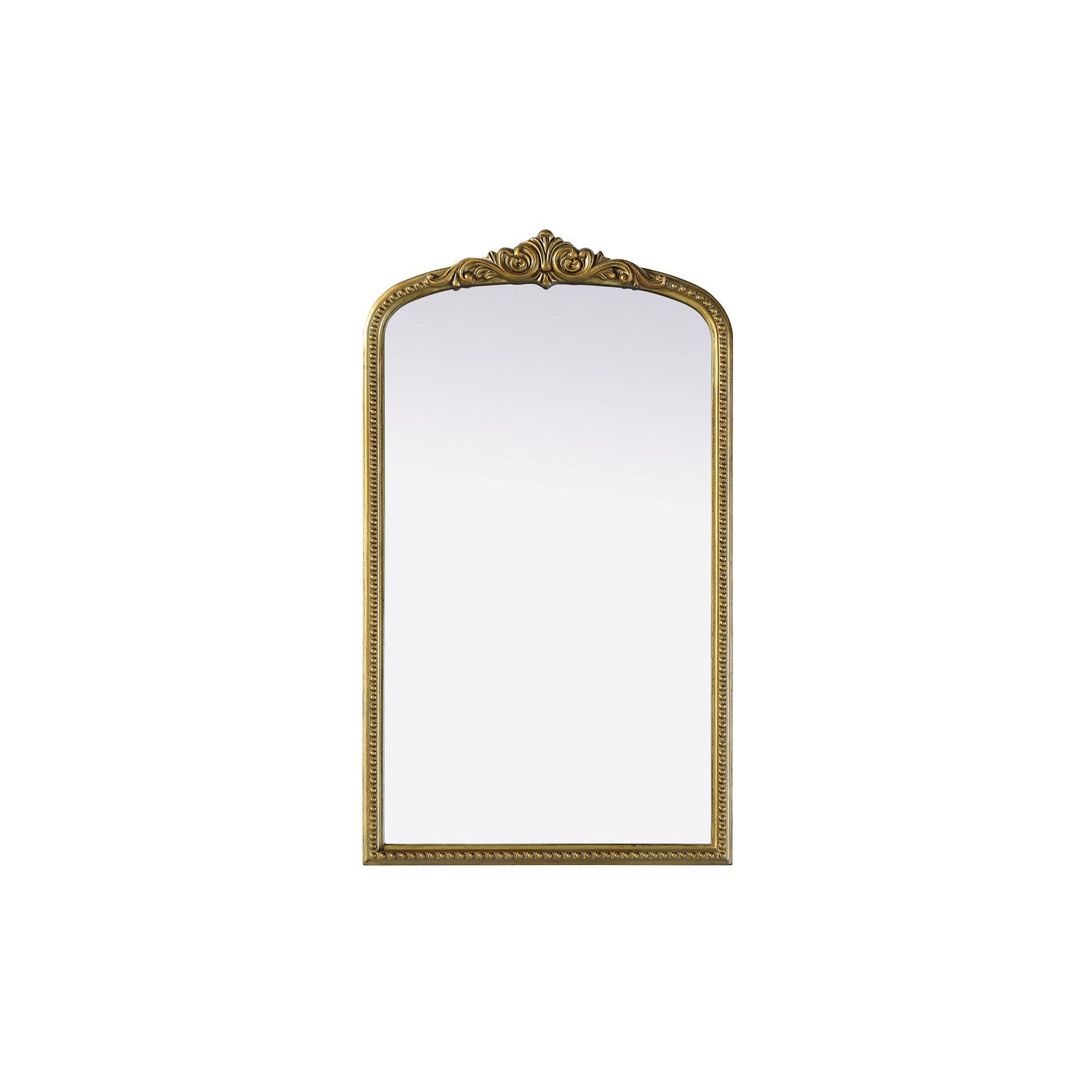 Vintage Resin Mirror 24X42 In Antique Brass by Elegant Decor