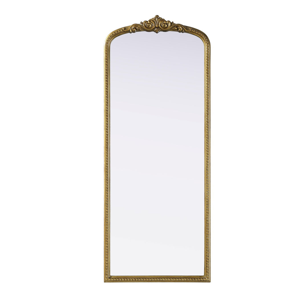 Vintage Resin Mirror 24X60 In Antique Brass by Elegant Decor