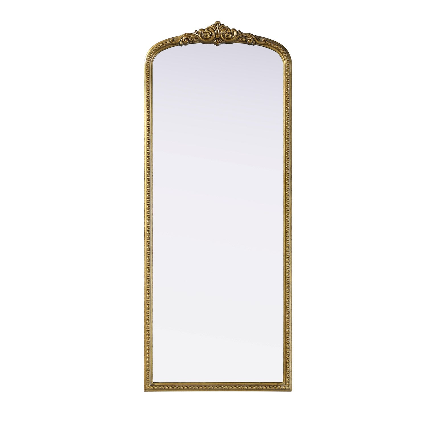 Vintage Resin Mirror 24X60 In Antique Brass by Elegant Decor