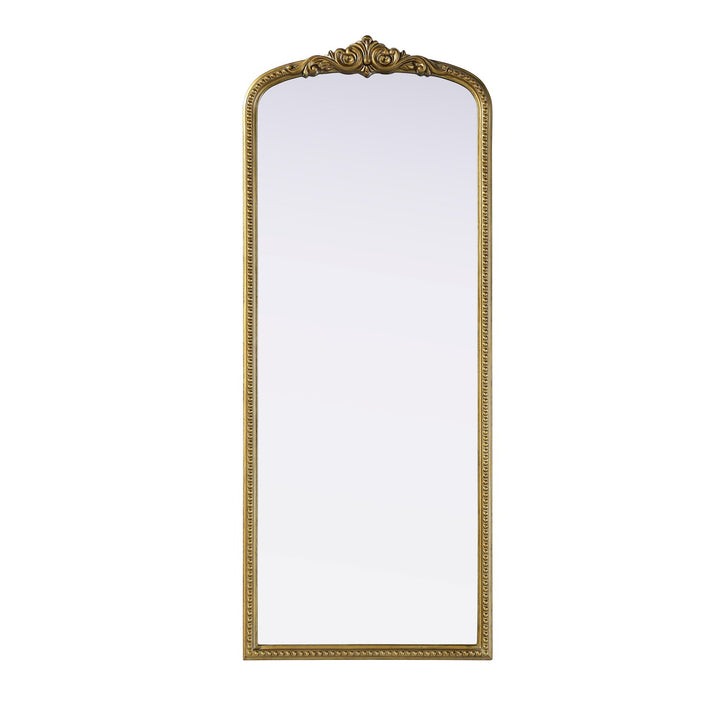 Vintage Resin Mirror 24X60 In Antique Brass by Elegant Decor