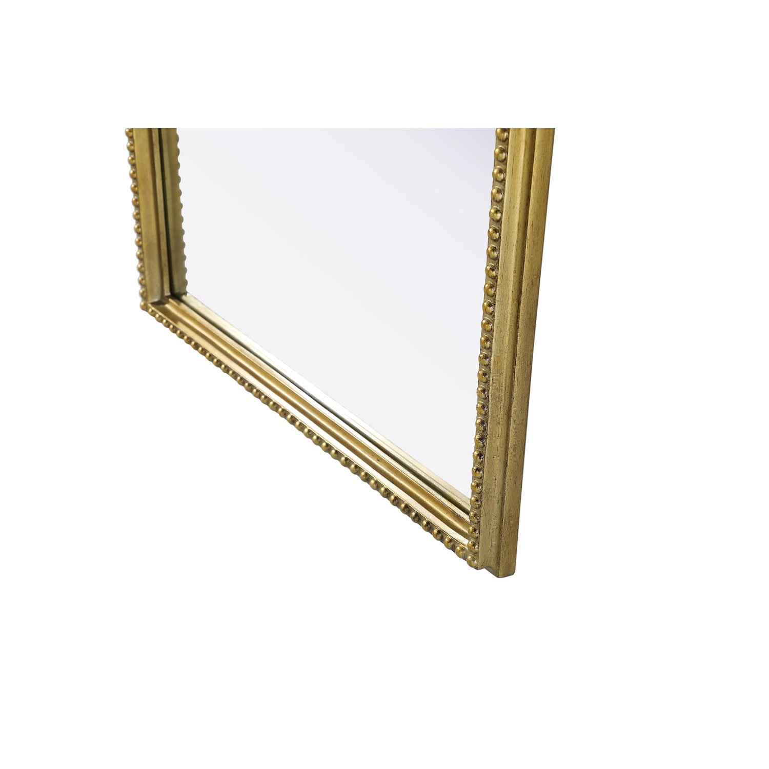 Vintage Resin Mirror 24X60 In Antique Brass