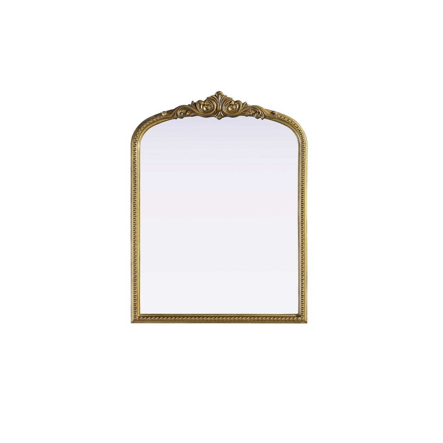 Vintage Resin Mirror 27X36 In Antique Brass by Elegant Decor
